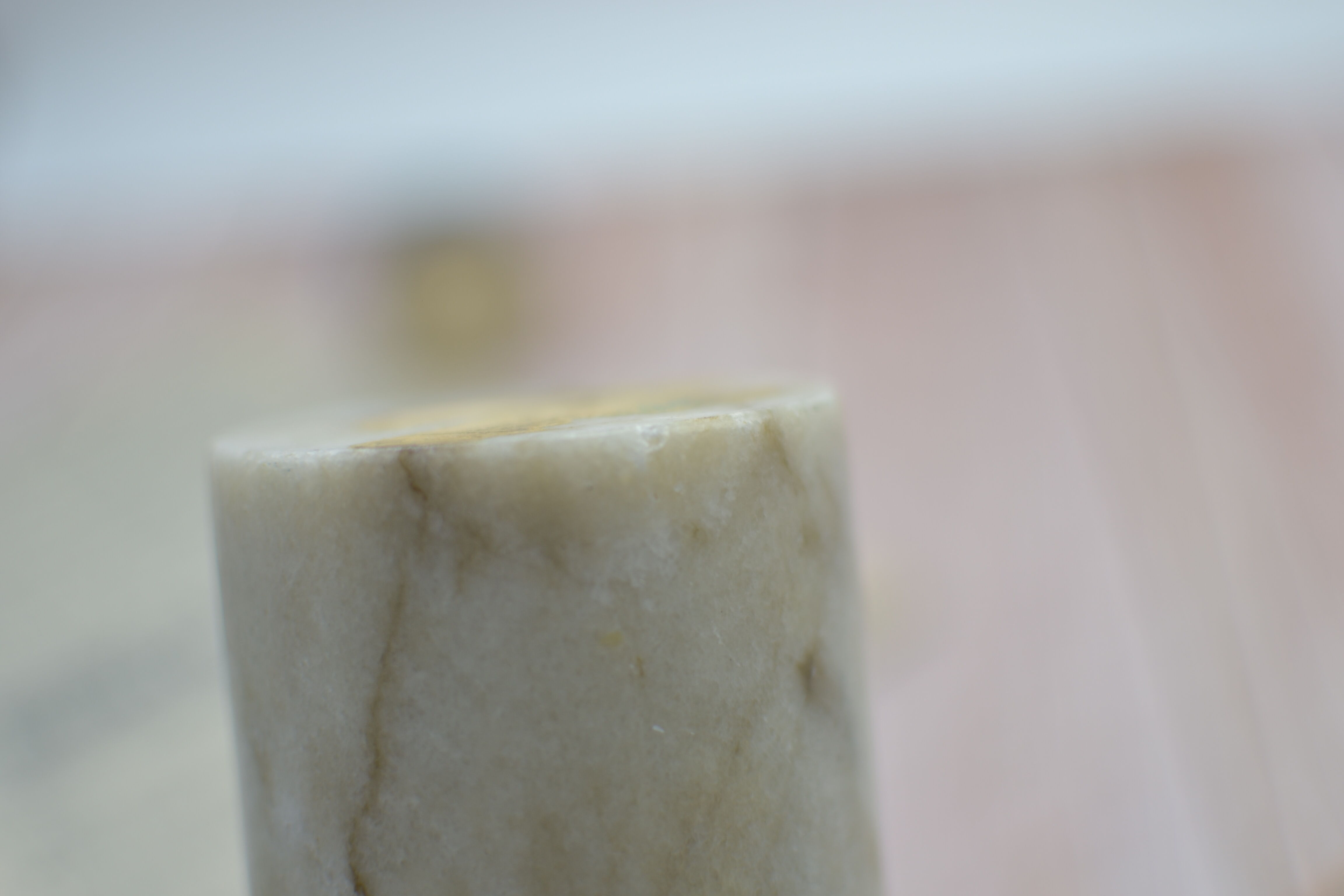 Candle holder in marble