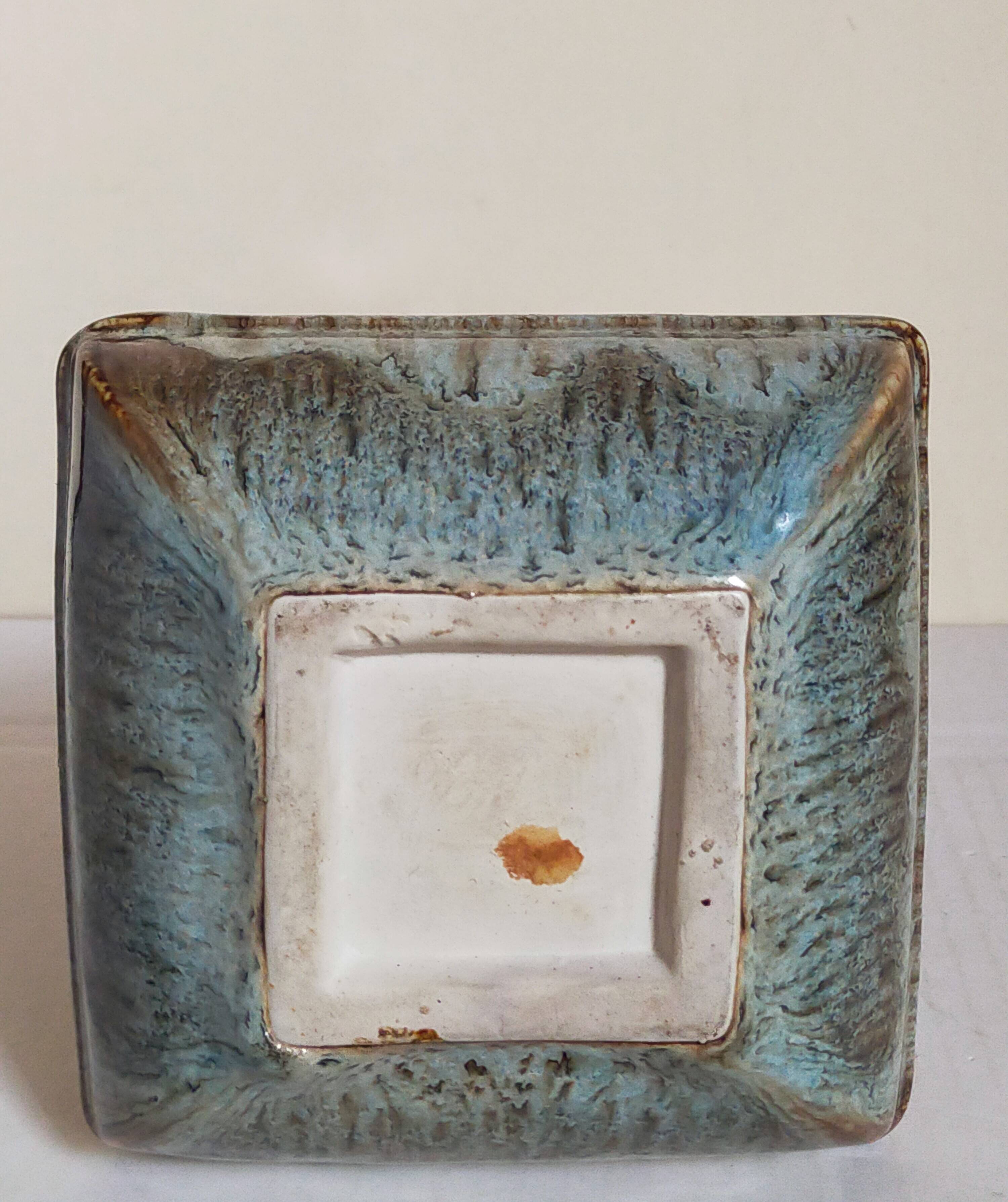 Chinese bottle soliflore vase with flambé enamel