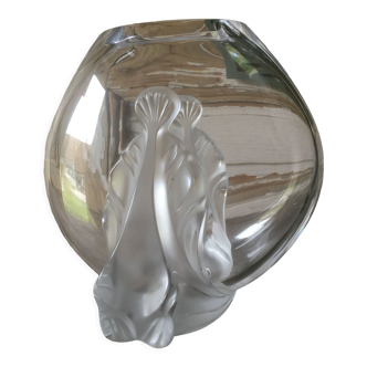 Garance vase in Lalique crystal