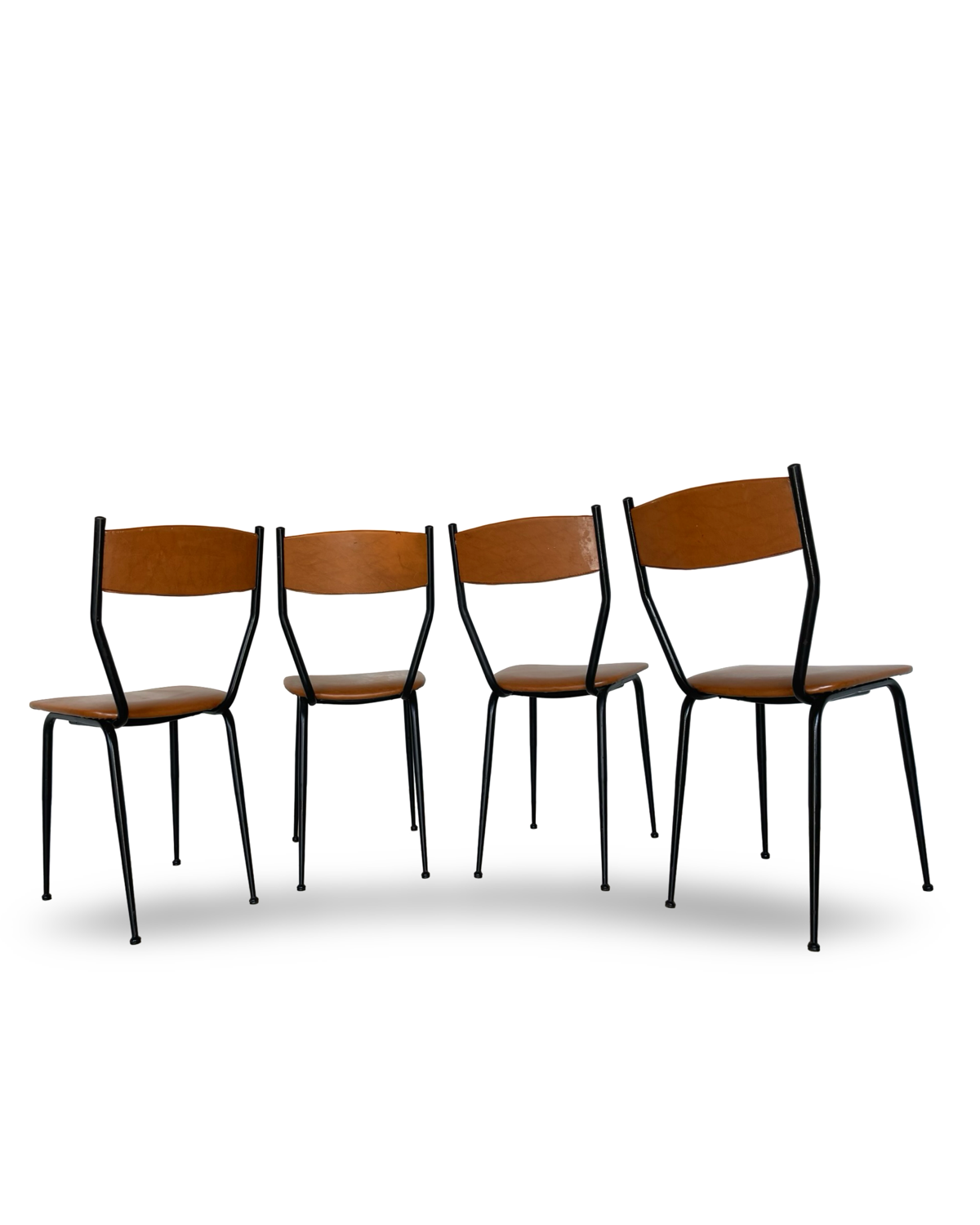 Chaises italiennes du milieu du siècle, années 1960.