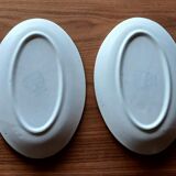 Pair of Niderviller kitten-patterned bowls