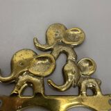 Brass "elephant" hook coat element by walter bosse herta baller, austria 1950s