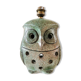 Lampe ceramique hibou chouette design années 70