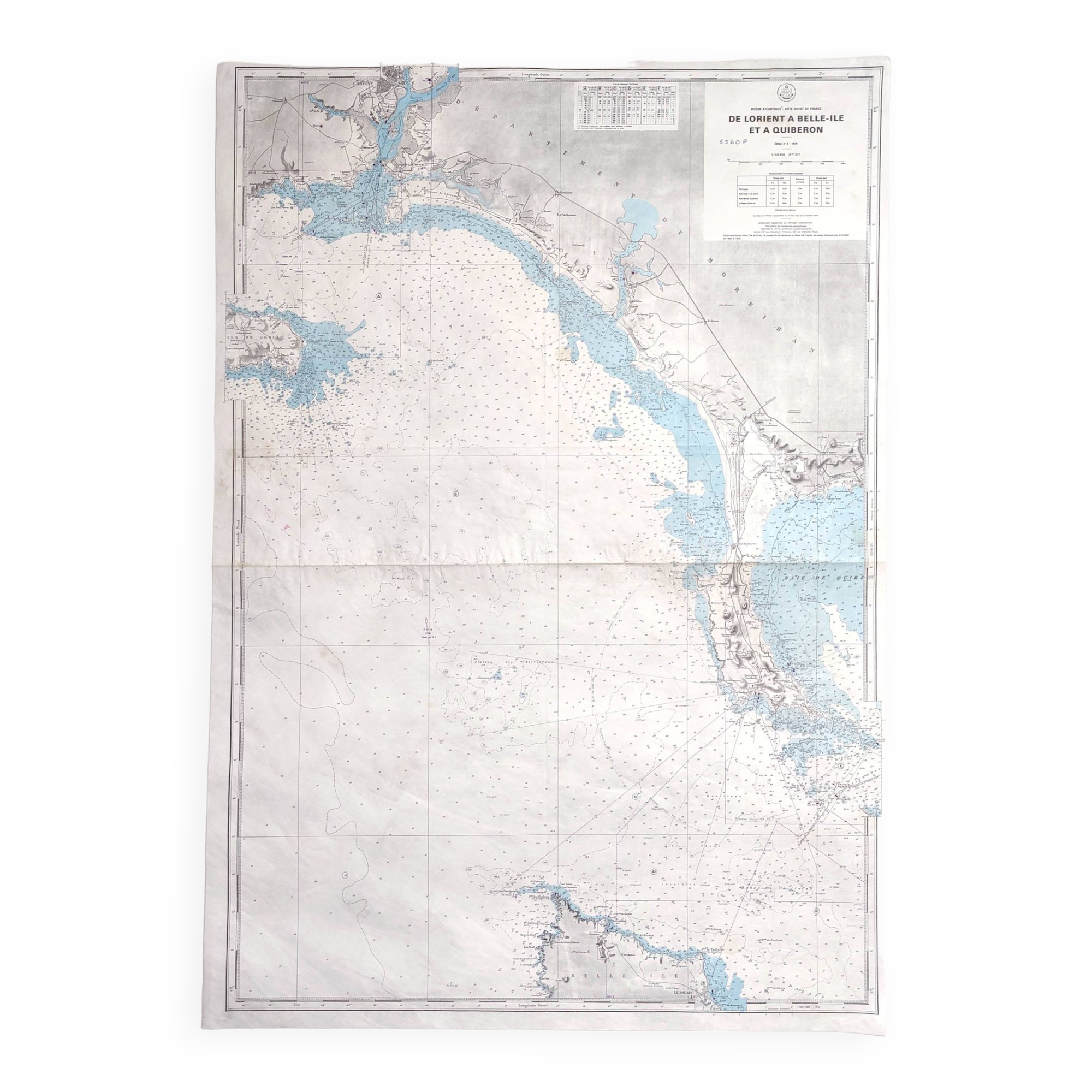 Map of Finistère and Morbihan, Atlantic coast of France