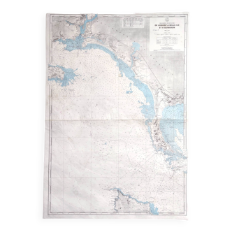 Map of Finistère and Morbihan Atlantic coast France