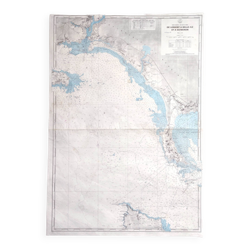 Carte Finistère et Morbihan côte atlantique France