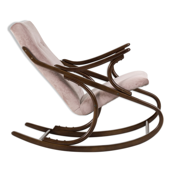 Chaise bentwood à bascule de Ton, années 1960