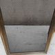 3-panel fire screen in brass and black mesh H 39 cm, ideal for a small fireplace
