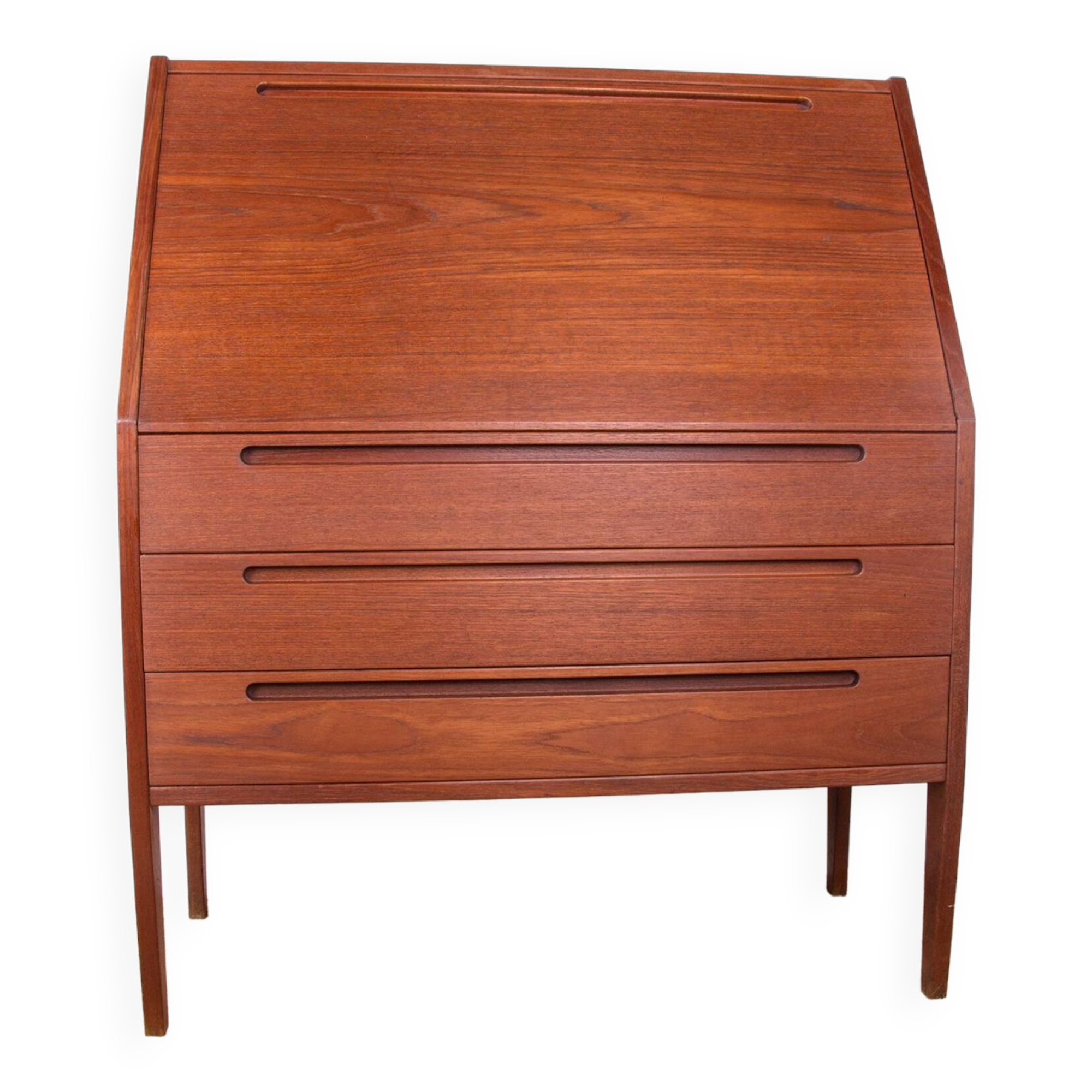 Danish Teak Secretary Desk by Kai Kristiansen for HJN Mobler 1960.