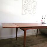 Table teck extensible années 60