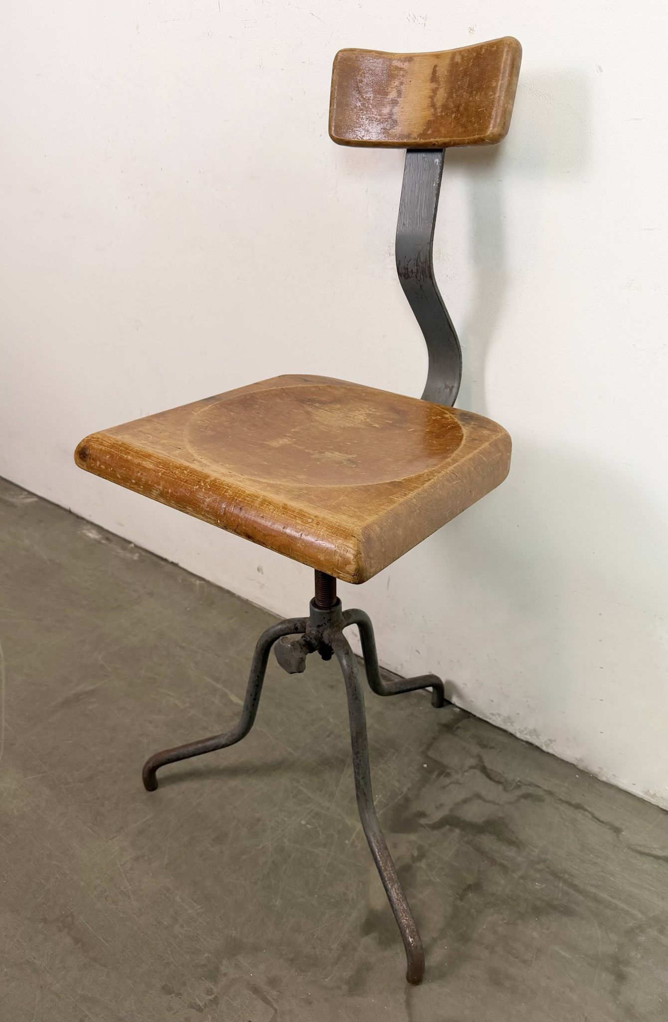 Industrial Factory Swivel Chair, 1950s