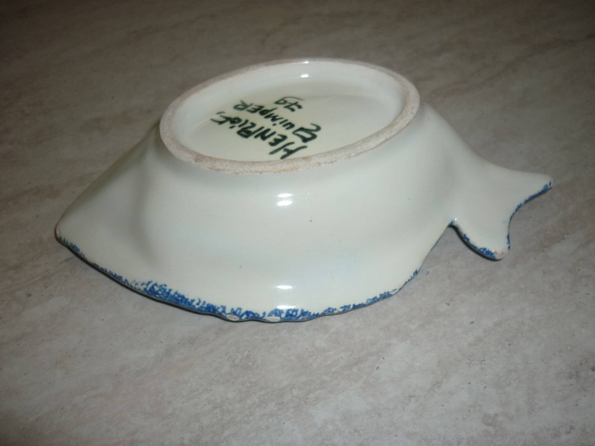 Henriot Quimper fish bowl