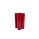 Franco Bettonica, Space age rare red ceramic vase, Gabbianelli Italy ca. 19
