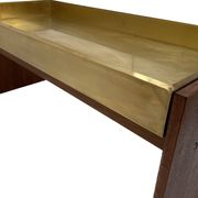 Vintage Danishs Modern  Modern Teak, Brass Planter/ Flower Box/Pot Plant Stand 1960s