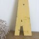 Vintage yellow sign letter A
