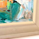 Original Mid-Century Oil on Panel" Holland" by Louis Zelig- Vintage and Framed