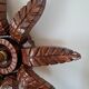 Old wooden wall light