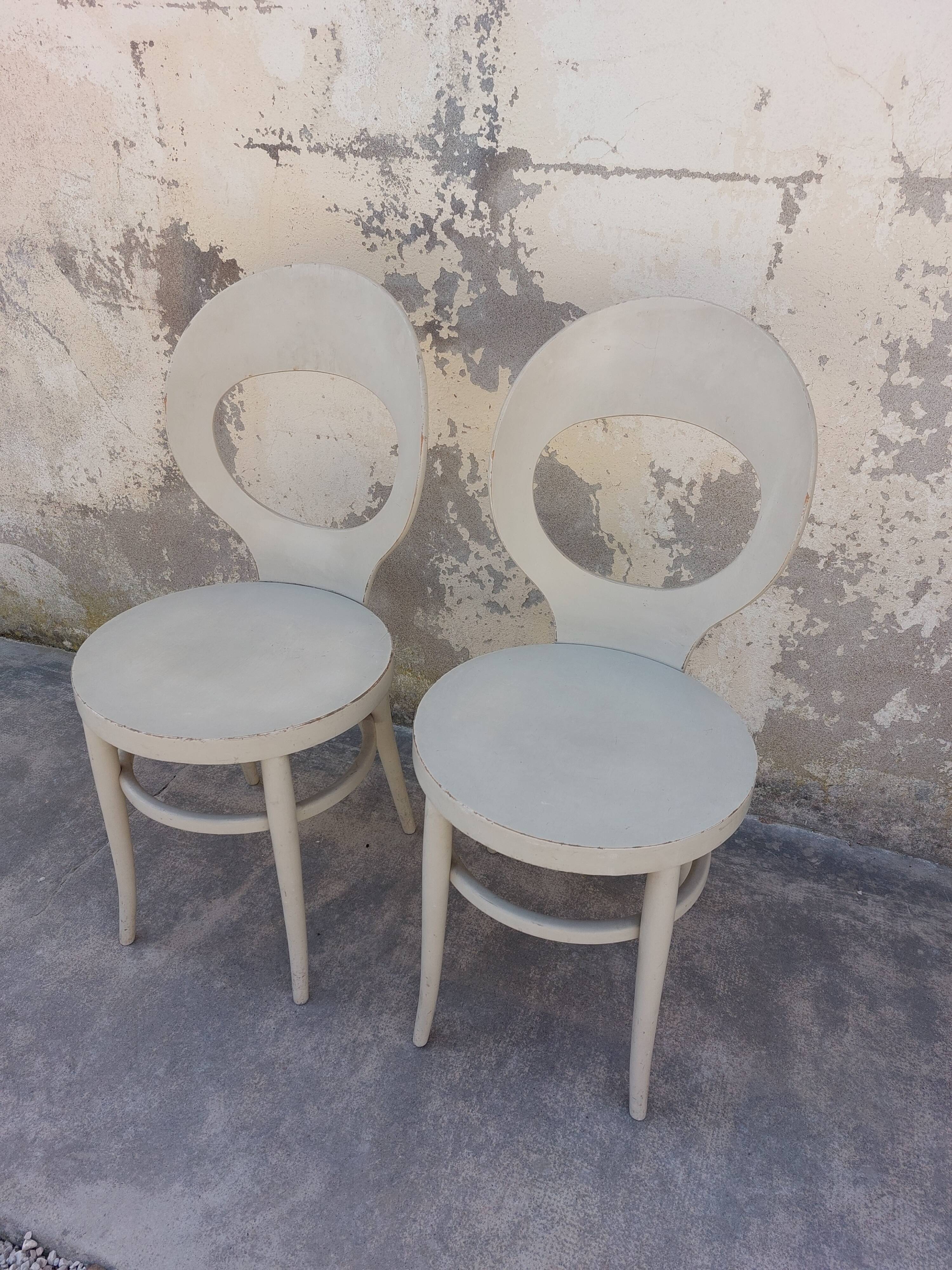 Pair of baumann chairs seagull model