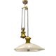 Italian brass light pendant, 1980s