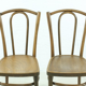 Ensemble de 2 chaises en bois courbé vers 1920