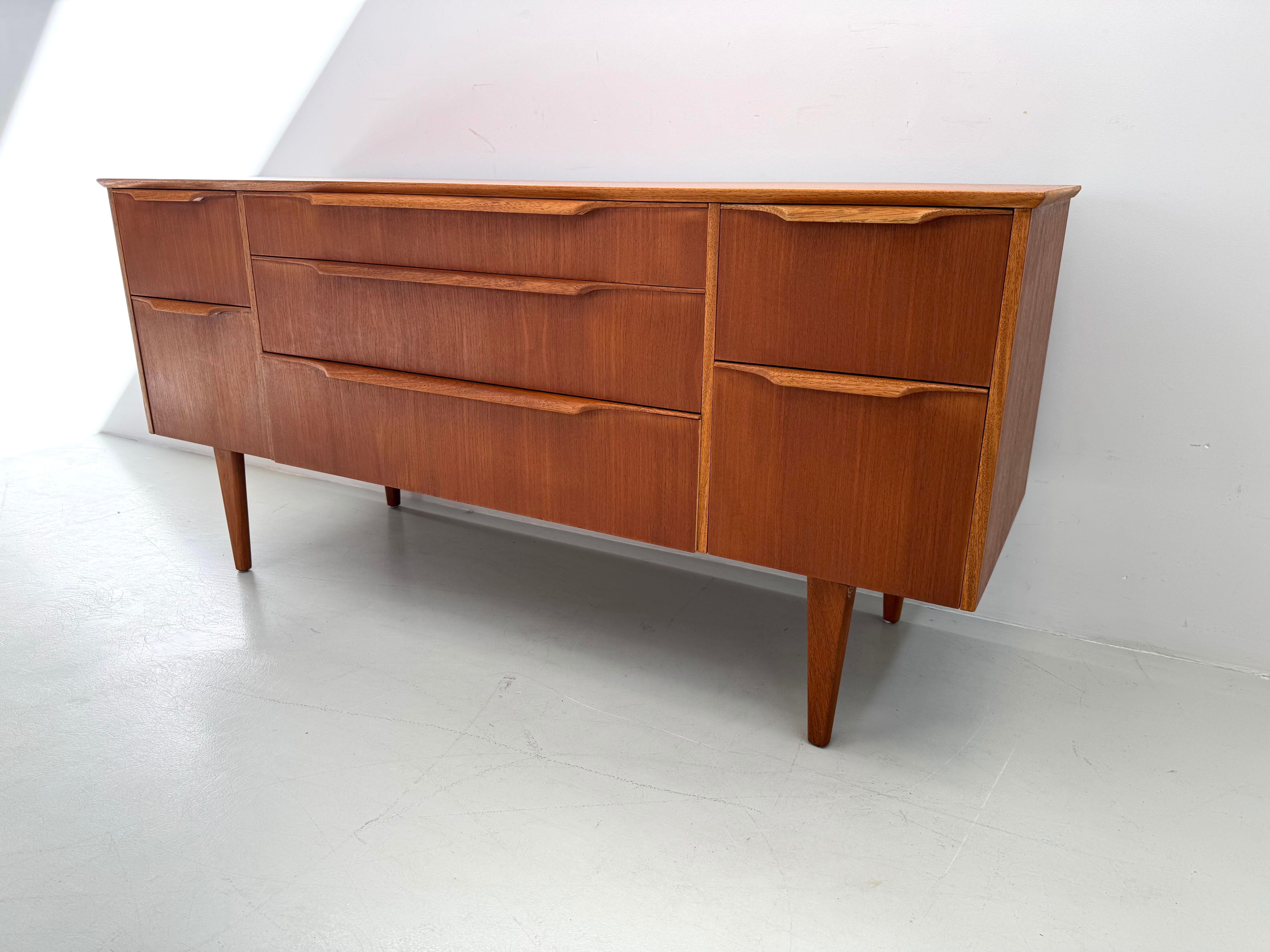 Vintage sideboard with 7 drawers from Austinsuite, designed by Frank Guille