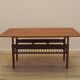 Danish teak coffee table with shelf, 1960s