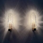 Set of 2 Barovier & Toso wall lamps sconce, 1950s Italy