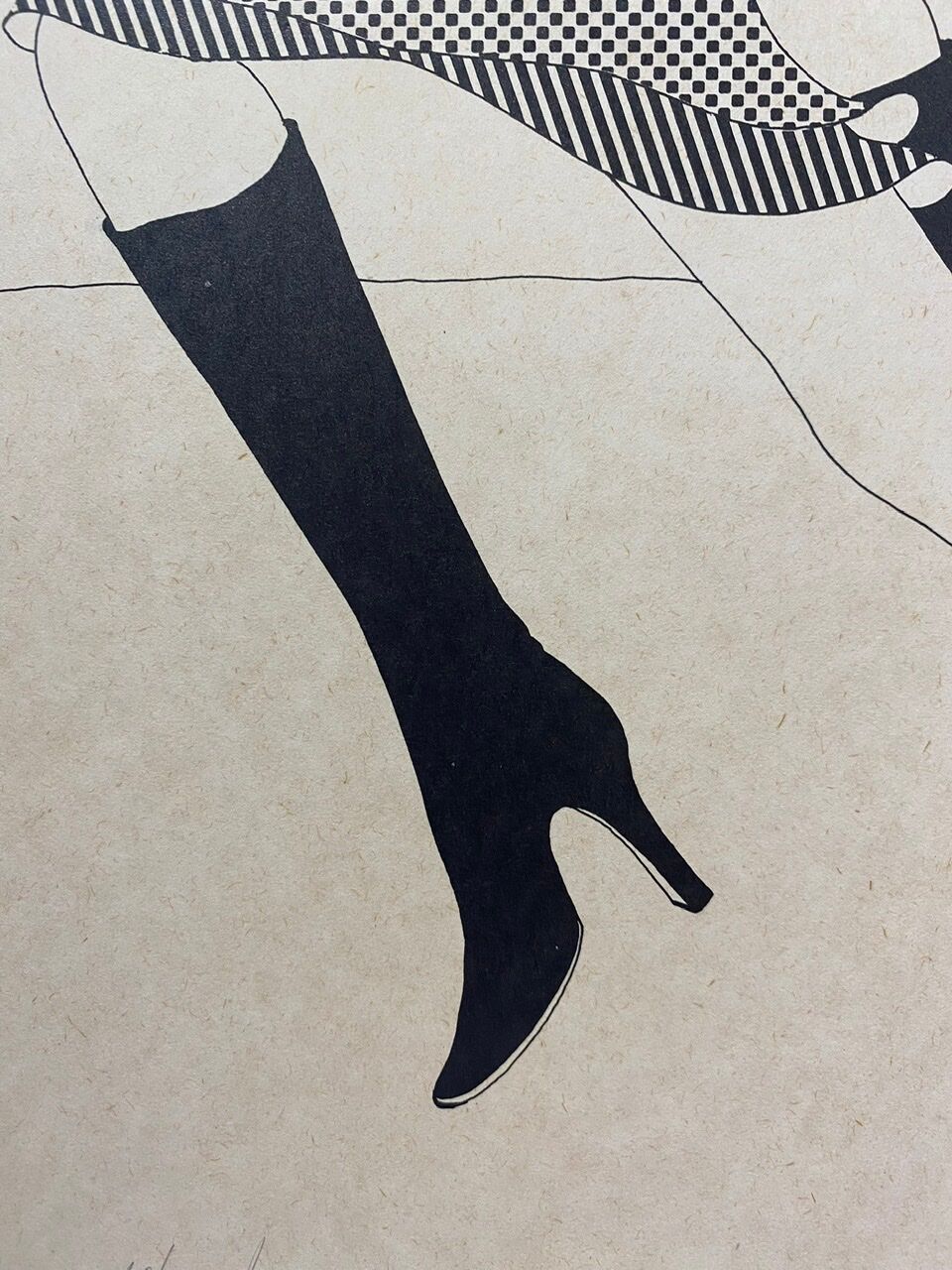 Illustration, the elegant, numbered, monogrammed XX century