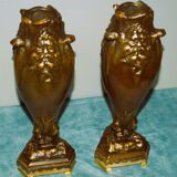 Adorns large bronze vases Bacchus (1850-1900)