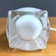 Lampe de table en verre blanc, années 60