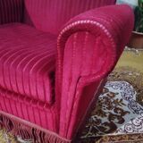 Pair of velvet armchairs