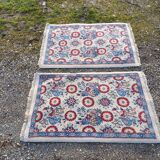 Pair of Persian Afir wool rugs hand knotted