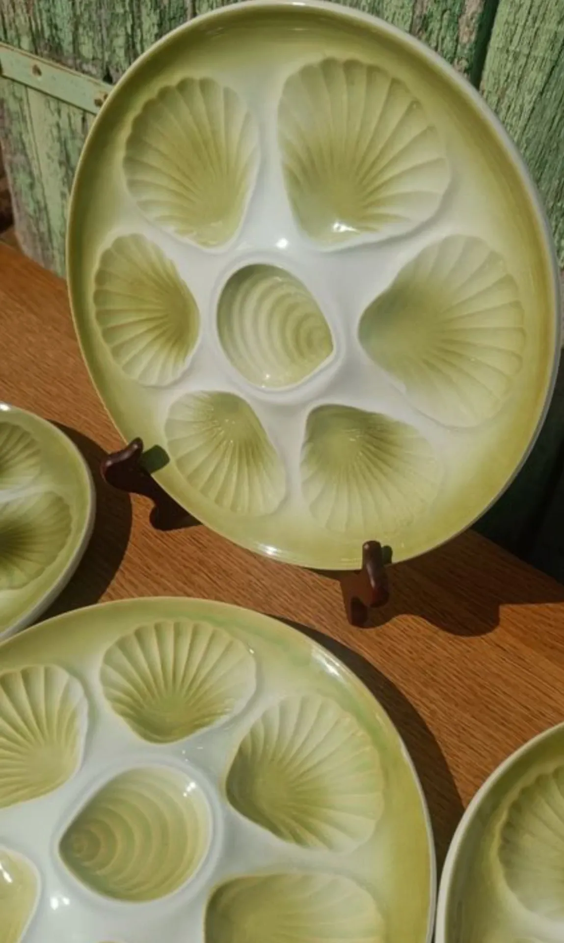 seafood plates in earthenware – Moulin des Loups Orchies