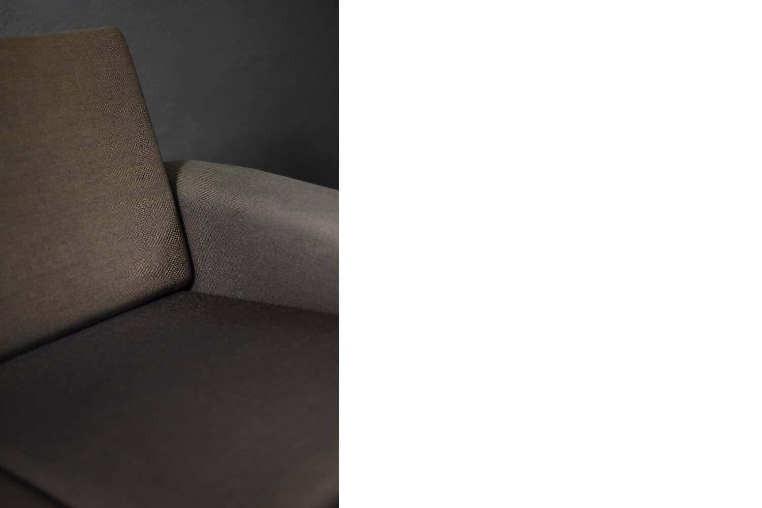 Vintage Mid-Century Danish Modern Brown 3-Seater Sofa by Folke Ohlsson