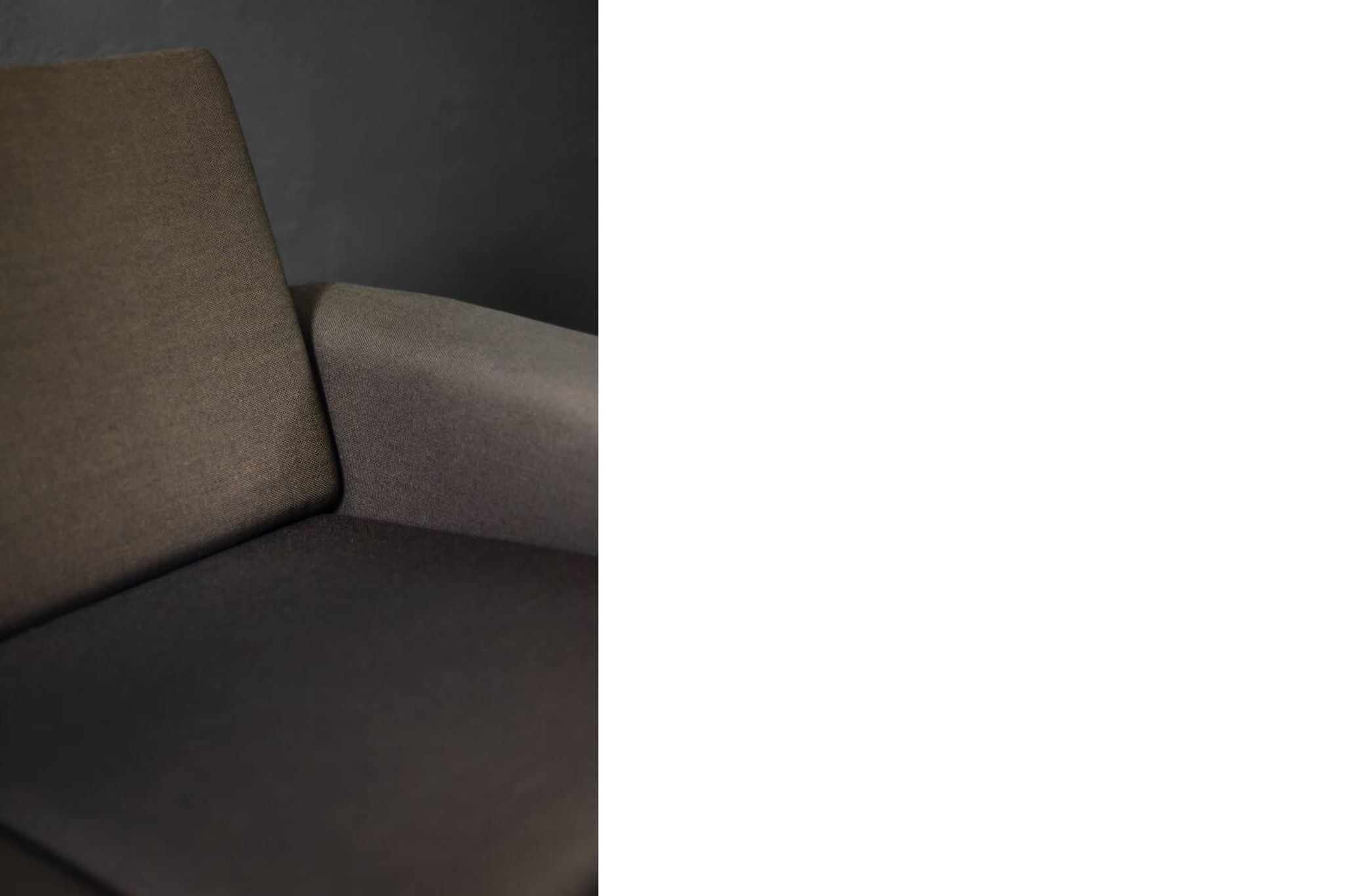 Vintage Mid-Century Danish Modern Brown 3-Seater Sofa by Folke Ohlsson