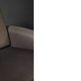 Vintage Mid-Century Danish Modern Brown 3-Seater Sofa by Folke Ohlsson