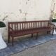 Banc de gare en chêne 2m80