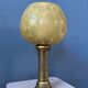 Lampe ancienne Art déco en verre avec base en bronze