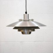 Silver Danish Jeka Metaltryk pendant Lamp - Model Dania 3020
