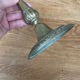 Antique brass candle holder