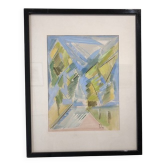Abstract work signed Tolev