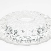Vintage Mid-Century Crystal Ashtray Bowl, Italy, 1970s