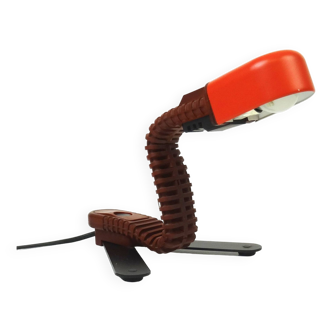 Rare Mid Century Red Cobra Desk Lamp by Masayuki Kurokawa for Yamagiwa