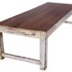 Table basse ancienne en teck birman