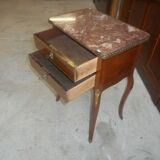 Bedside Louis XVI marqueterie with on 19th siecle