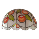 Chandelier suspension in mother-of-pearl red apples