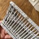 Bread basket, pocket emptying tray, storage box in grey rattan and wicker -