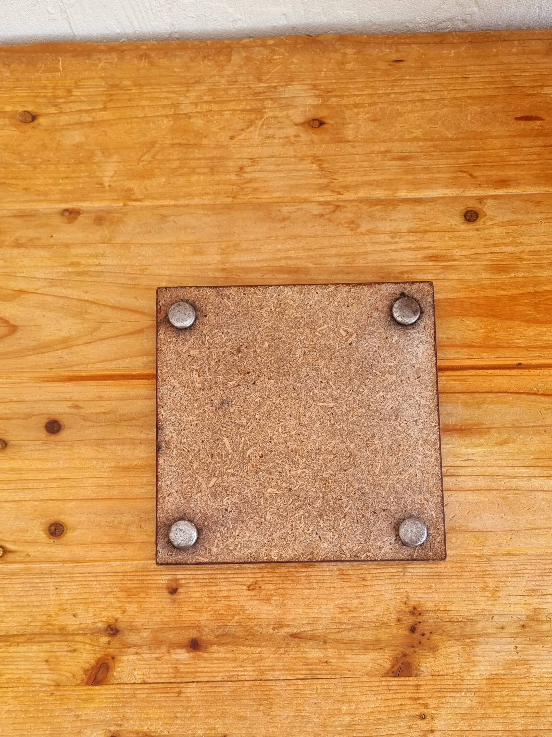Blue formica trivet