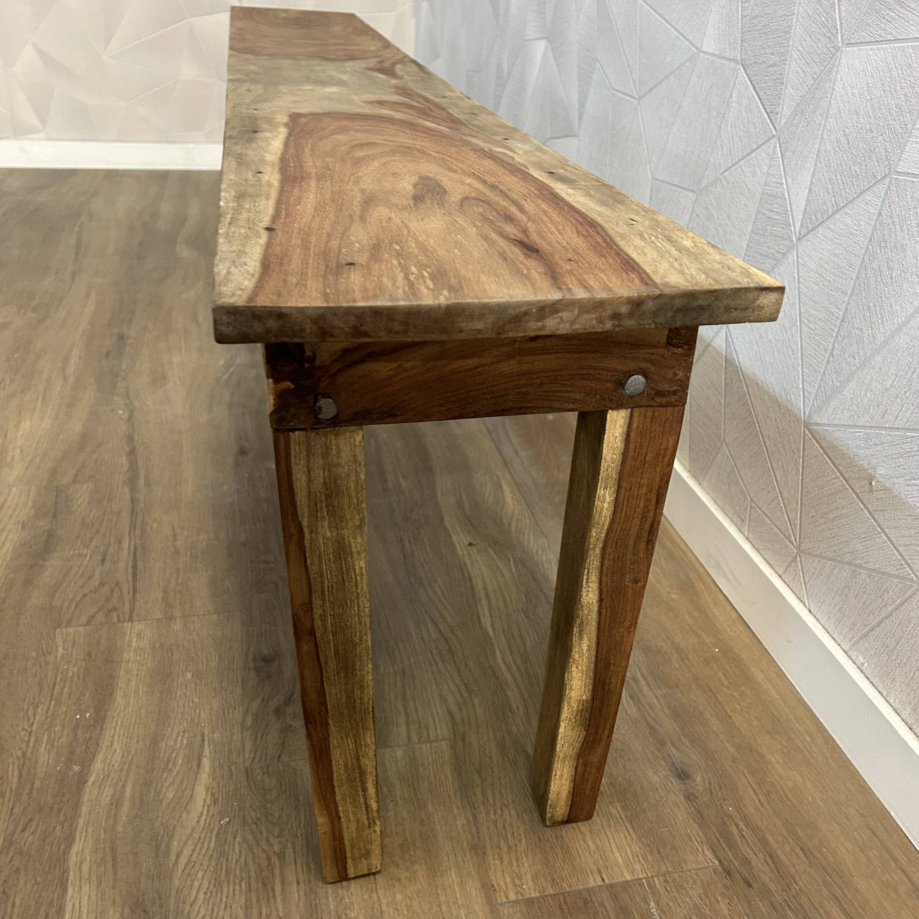 Solid wood unit bench