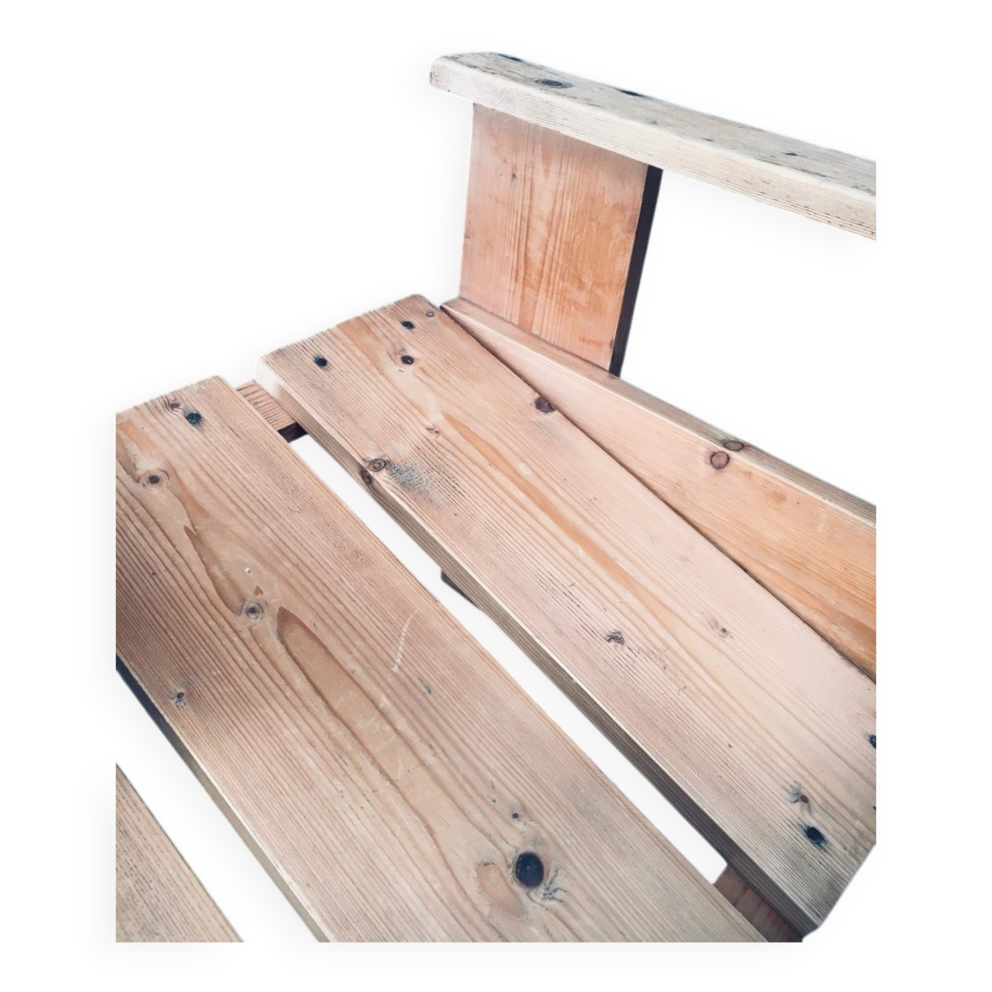 The Stijl Movement Dutch Pine Crate Chair attributed to Gerrit Rietveld, 1960s